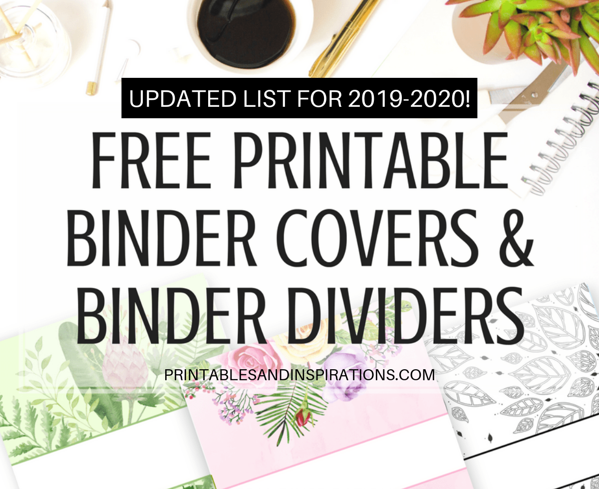 binder dividers printable