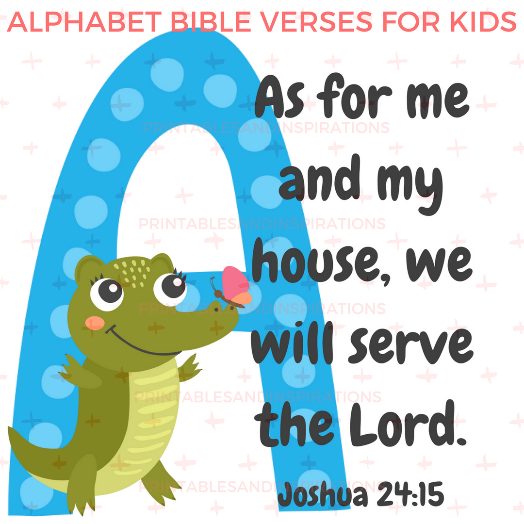 Free Printable Alphabet Memory Verses For Kids! (Bible Quotes ...