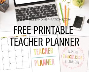 2023 2024 Teacher Planner - FREE Printable! Lesson planner with 2023-2024 calendars, teacher binder divider and cover, teacher quotes, and more teacher planner pages. Free download now! #teacherlife #freeprintable #printableplanner #printablesandinspirations #teacherquotes