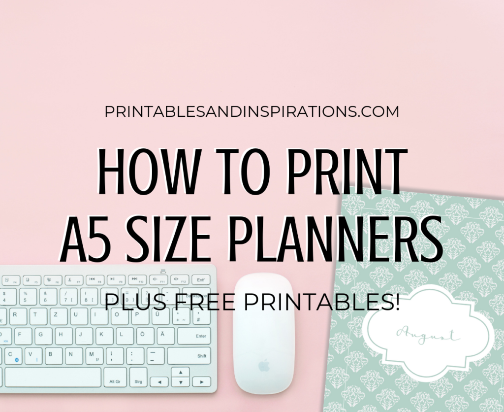 A5 Planner / Half Size Printable Planner Printables and Inspirations