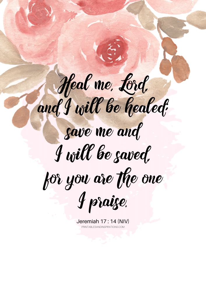 12 Free Printable Bible Verses On Healing - Printables And Inspirations