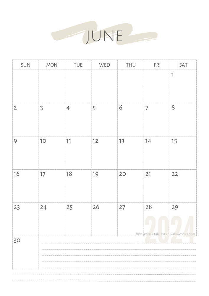 2024 Simple Minimalist Calendar – Free Printable PDF - Printables and ...