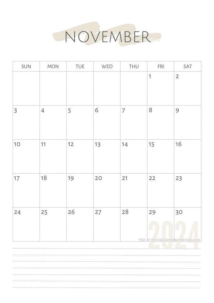 2024 Simple Minimalist Calendar – Free Printable PDF - Printables and ...