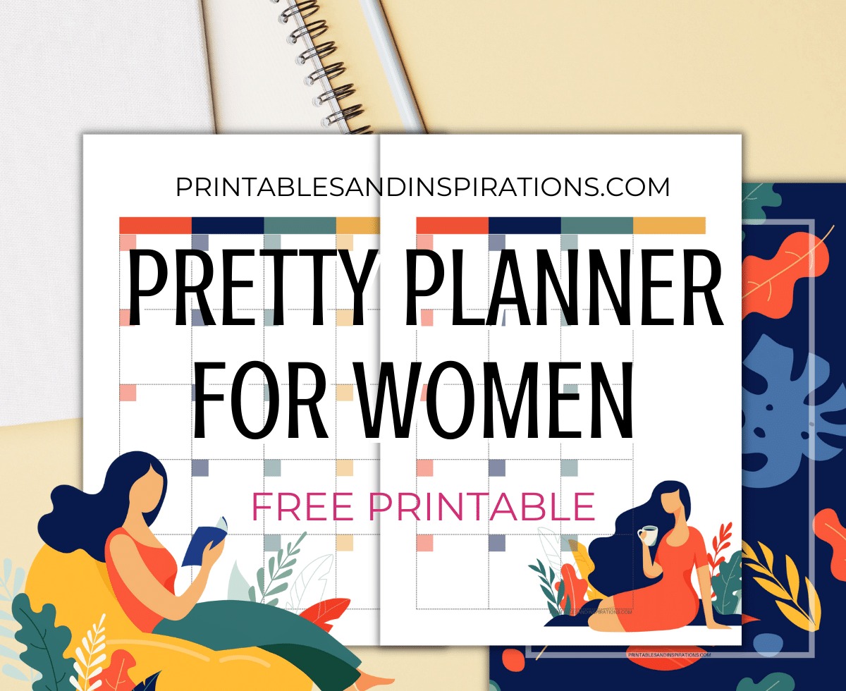 Free Printable Women's Planner + Stickers – So Colorful