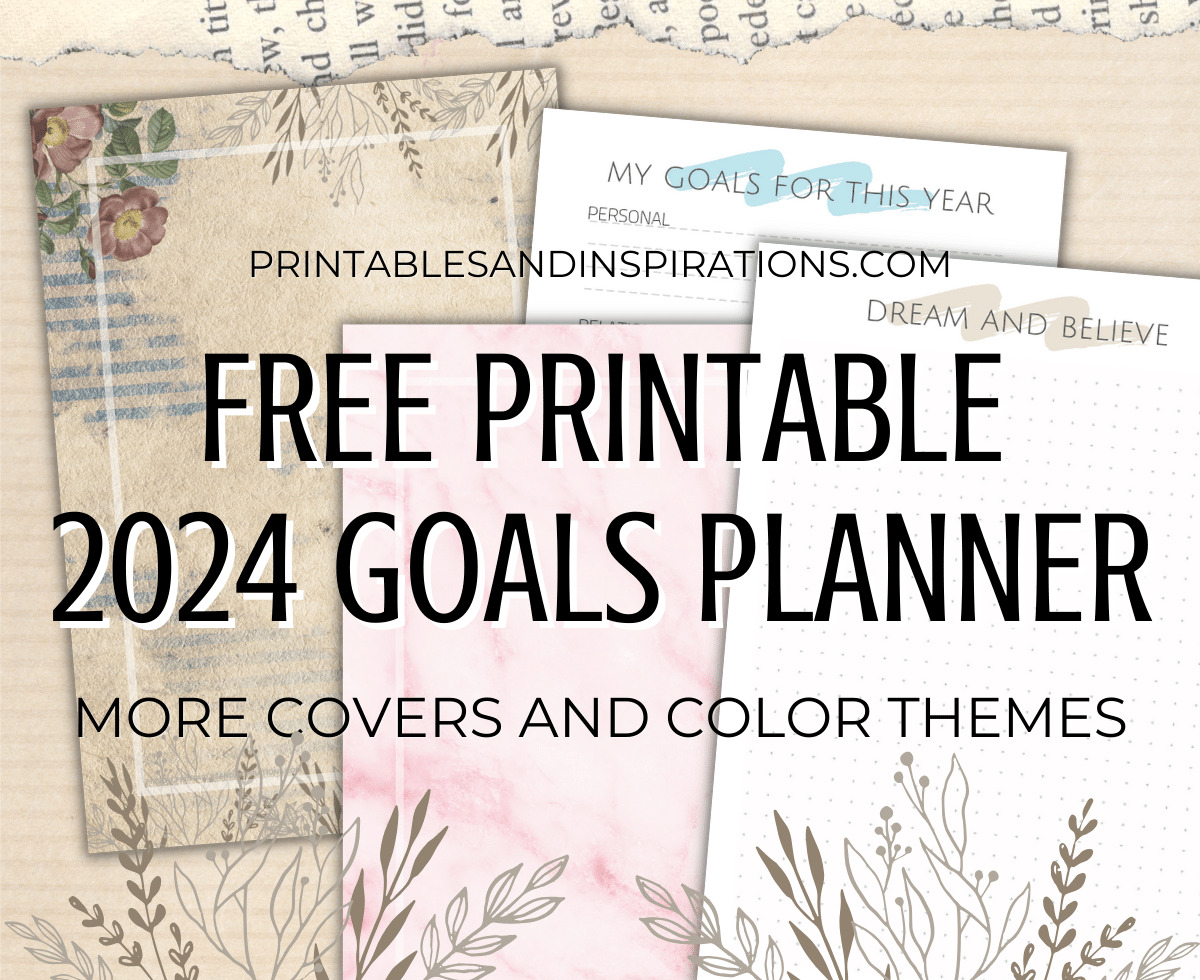2024 Goals Planner Free Printable 