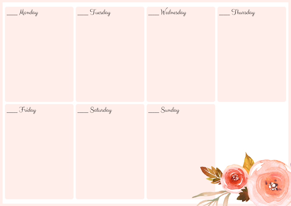 Free Printable Weekly Planner List For 2024 - Printables and Inspirations