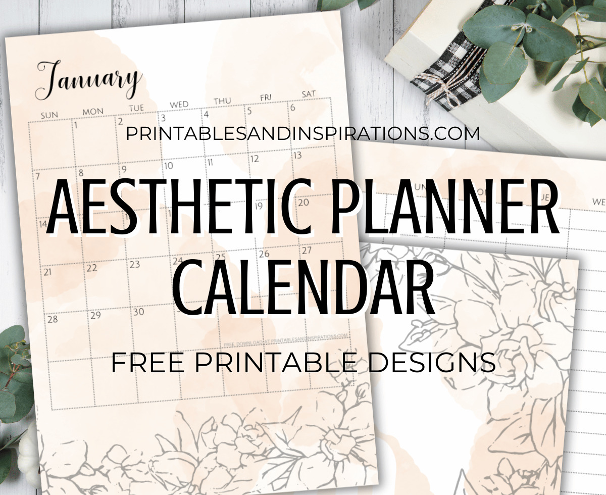 Free Aesthetic 2023 2024 Calendar Planner Printable PDF Printables