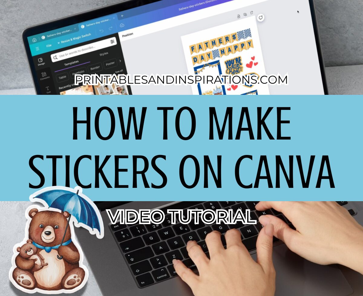 How To Make Stickers On Canva - video tutorial on how to make stickers on Canva #cnva #howto #stickers