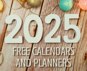 Download 2025 Printable Calendar Templates - Free printable monthly calendar with large numbers for wall calendar, desk monthly calendar #printablesandinspirations #2025